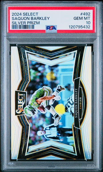 2024 Select SAQUON BARKLEY Silver Prizm PSA 10