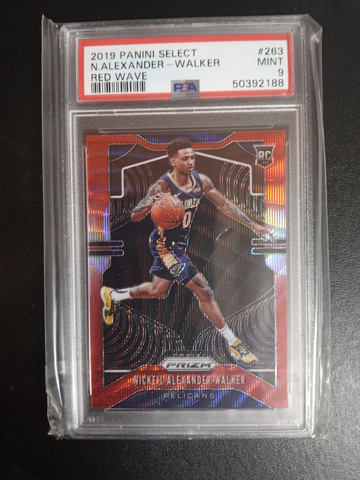 2019-20 Nickel Alexander Walker Red wave prizm #263 PSA 10 RC 