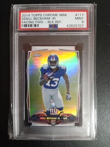 2014 Topps Chrome mini #117 Odell Beckham Jr black refactor 4/15 RC PSA 9