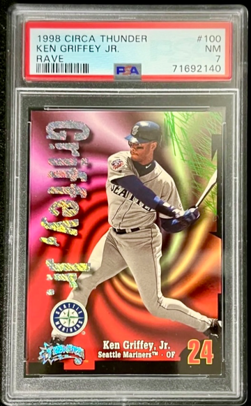 1998 Circa Thunder Ken Griffey Jr. Rave #/150