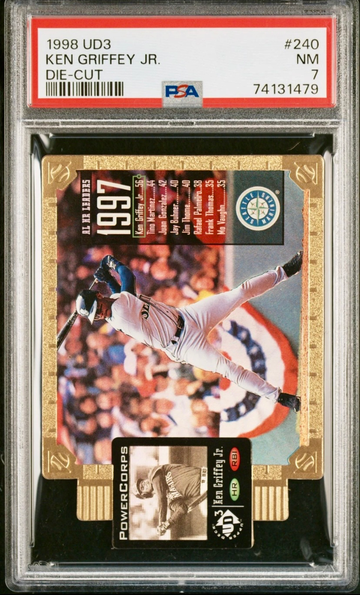 1998 UD3 Power Corps Ken Griffey Jr DIE-CUT /100 PSA 7