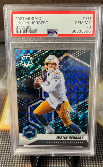 2021 Mosaic Genesis #111 Justin Herbert PSA 10