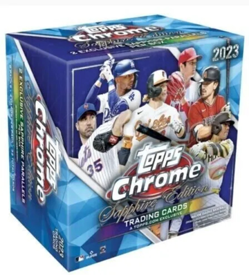 2023 Topps Chrome SAPPHIRE Hobby Box x2 sealed boxes