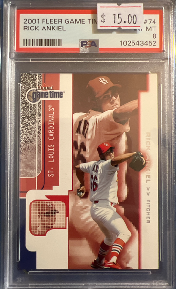 2001 Fleer Game Time Rick Ankiel #74 PSA 8 NM-MT