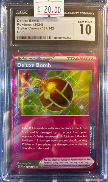 2024 Pokémon Deluxe Bomb Stellar Crown 134/142 CGC 10 Gem Mint