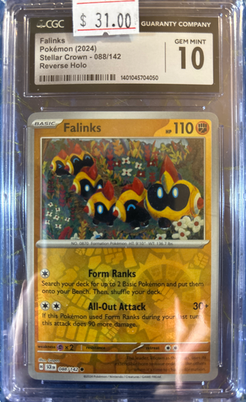 2024 Pokémon Falinks Stellar Crown 088/142 Reverse Holo CGC 10 Gem Mint