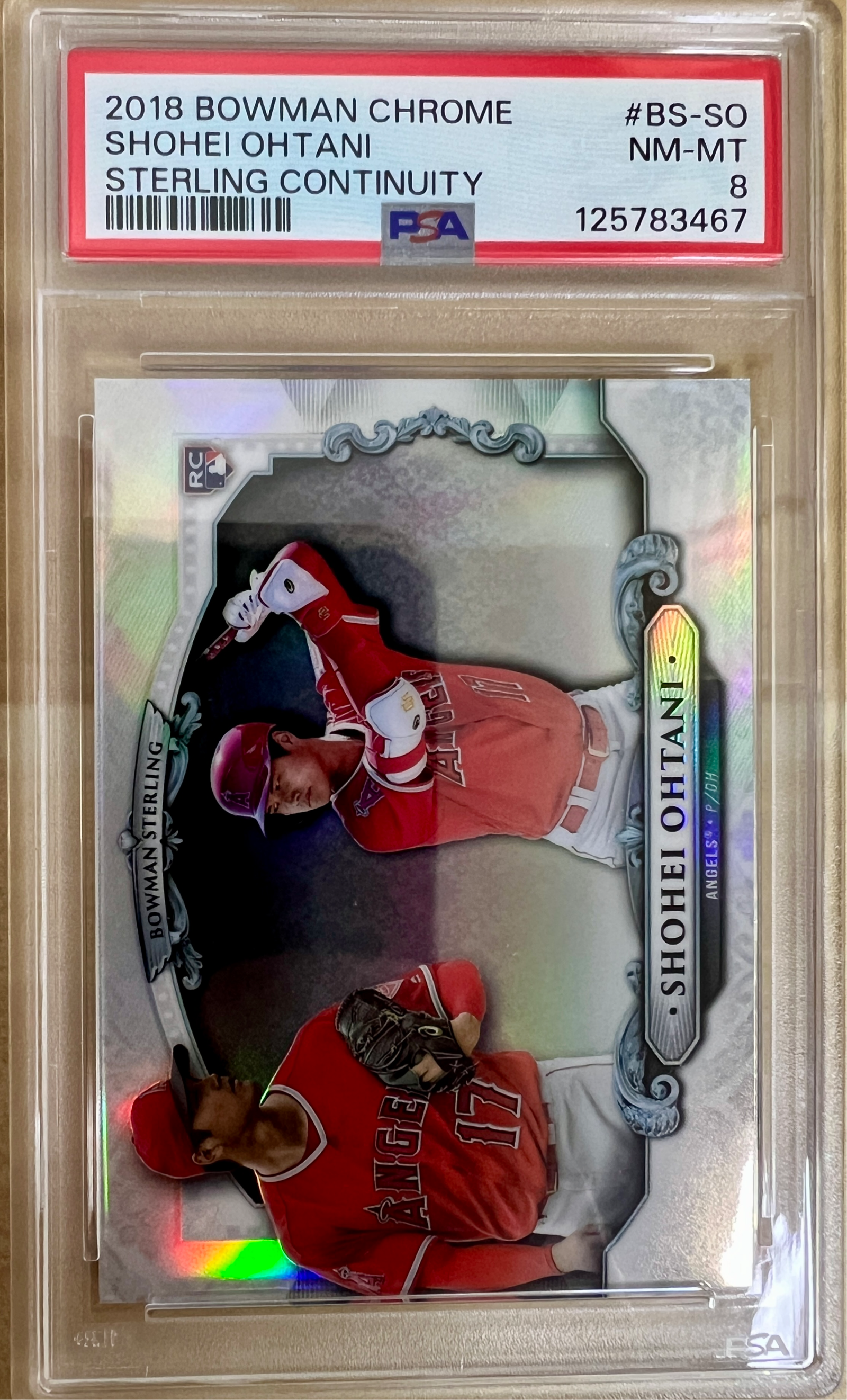 2018 Bowman Chrome Sterling Continuity Shohei Ohtani Rookie