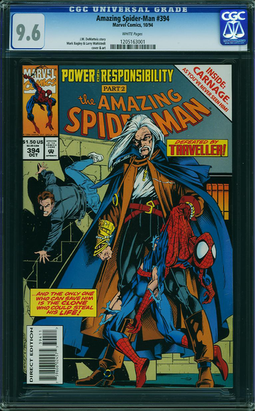 AMAZING SPIDER-MAN #394, CGC 9.6 NM+