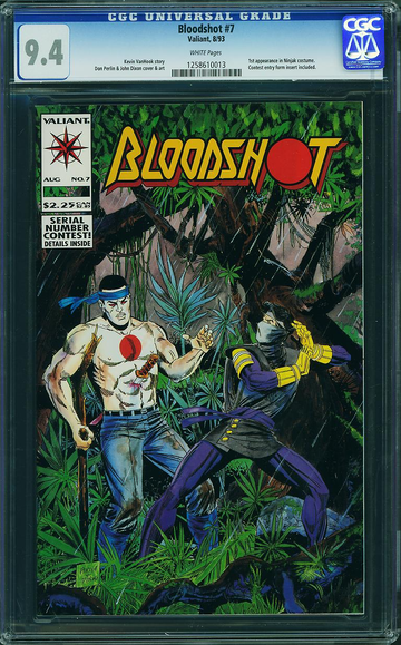BLOODSHOT #7, CGC 9.4 NM