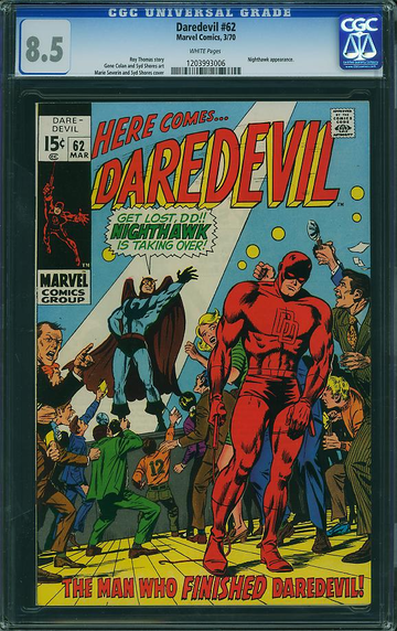 DAREDEVIL #62, CGC 8.5 VF+