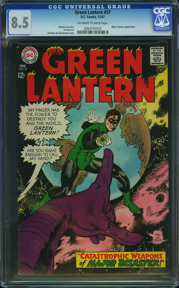 GREEN LANTERN #57, CGC 8.5 VF+