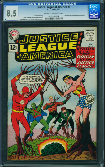 JUSTICE LEAGUE OF AMERICA #9, CGC 8.5 VF+