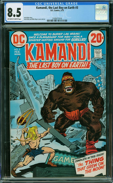 KAMANDI, THE LAST BOY ON EARTH #3, CGC 8.5 VF+