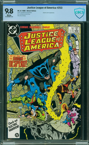 JUSTICE LEAGUE OF AMERICA #253, CBCS 9.8 NM/MT
