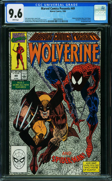 MARVEL COMICS PRESENTS #49, CGC 9.6 NM+