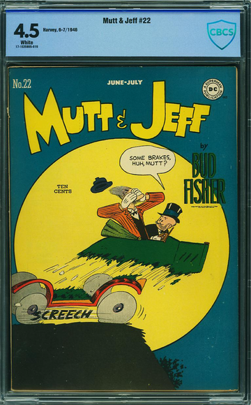 MUTT & JEFF #22, CBCS 4.5 VG+