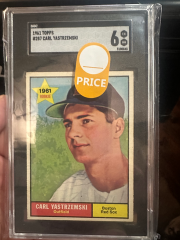 1961 TOPPS CARL YASTRZEMSKI .#287 SGC 6 centered 