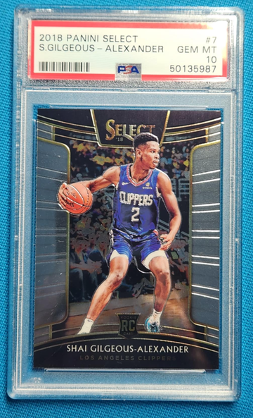 Shai gilgeous alexander 2018 rookie select mvp psa 10