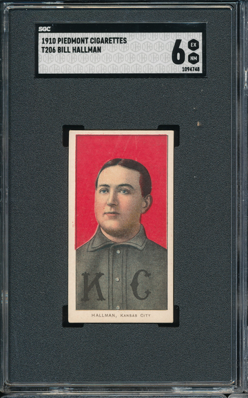 T206 Piedmont Bill Hallman SGC 6