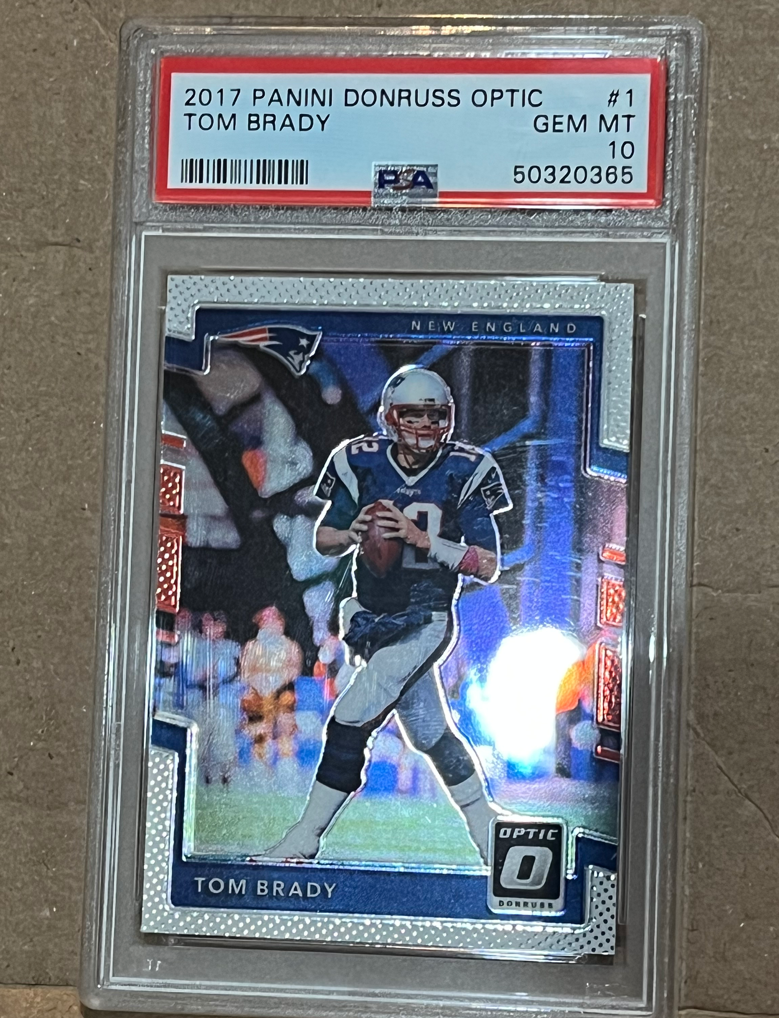 2017 Panini Donruss Optic #1 Tom Brady PSA 10