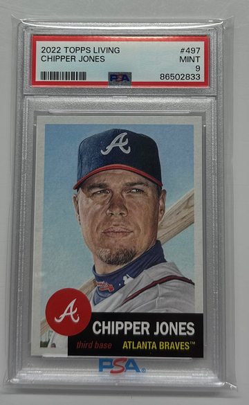 2022 Topps Living Set Chipper Jones #497 PSA 9