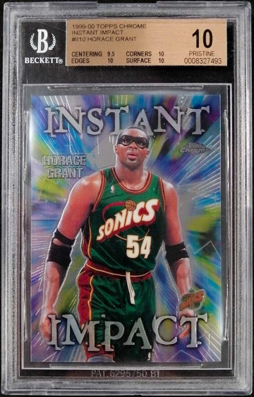 POP 1 BGS 10 Horace Grant 1999 Topps Chrome Instant Impact #II10 - DHL Express Air 6-8 Days with Tracking