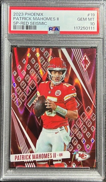 2023 Panini Phoenix Patrick Mahomes II #19 SP RED /199 PSA 10 GEM COLOR MATCH