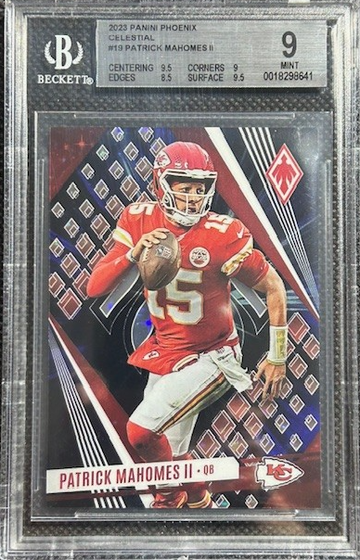 2023 Panini Phoenix Patrick Mahomes II #19 SSP Celestial 1/1 Chiefs BGS 9 MINT