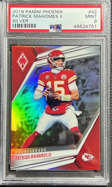 2019 Panini Phoenix Patrick Mahomes II Silver Prizm PSA 9 Kansas City Chiefs