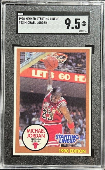 1990 Kenner Starting Lineup Michael Jordan Brown SGC 9.5 Chicago Bulls HOF