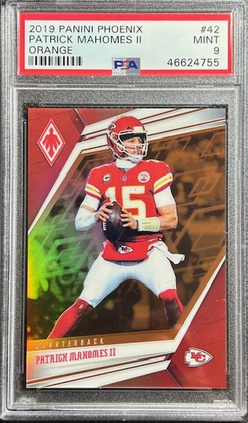  2019 Panini Phoenix Patrick Mahomes II Orange /99 PSA 9 | Kansas City Chiefs |