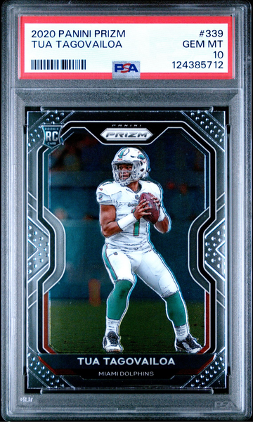 2020 Panini Prizm  #339 Tagovailoa Rookie RC PSA 10 Gem Mint Miami Dolphins