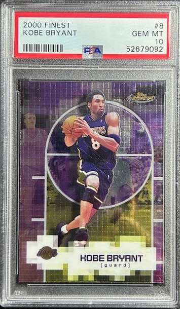 2000 Topps Finest #8 Kobe Bryant PSA 10 Gem Mint Los Angeles Lakers HOF