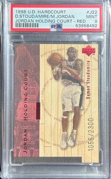 1998 Hardcourt Holding Court Red /2300 Stoudamire Michael Jordan #J22 PSA 9 MINT