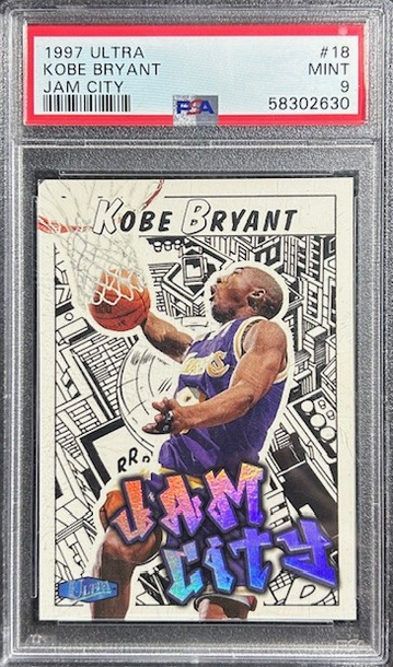 1997-98 Fleer Ultra Jam City Kobe Bryant PSA 9 MINT NBA HOF Lakers Card #18JC