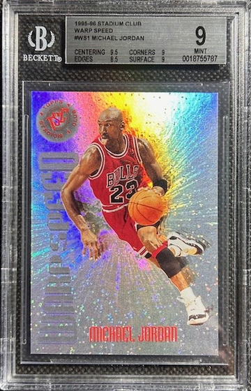 1995 Stadium Club Warp Speed Michael Jordan #WS1 – BGS 9 MINT – Bulls GOAT