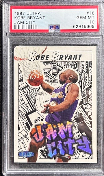 1997 Fleer Ultra Kobe Bryant Jam City PSA 10 GEM MINT Los Angeles Lakers HOF