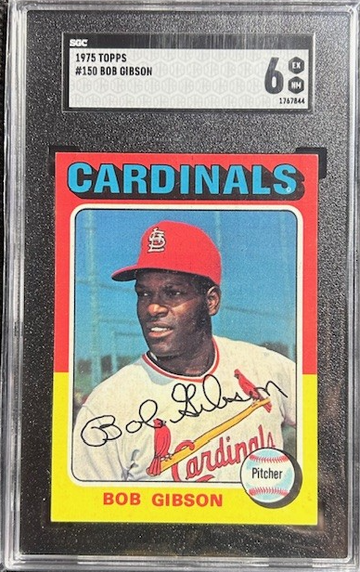 1975 Topps Set-Break #150 Bob Gibson SGC 6 EX NM Cardinals HOF