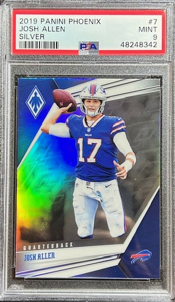 2019 Panini Phoenix Josh Allen Silver Refractor Buffalo Bills PSA 9 MINT Pop 1