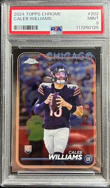 2024 Topps Chrome Football Caleb Williams RC Rookie #202 PSA 9 MINT Bears