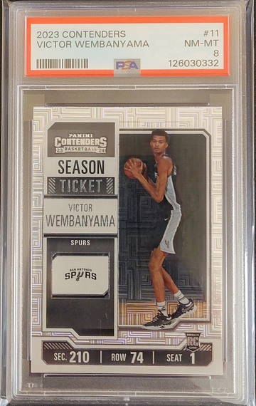 2023 Contenders Victor Wembanyama Premium (Mojo) PSA 8