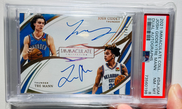 2021 Panini Immaculate Josh Giddy/Tre Mann Dual AUTO /49 PSA8