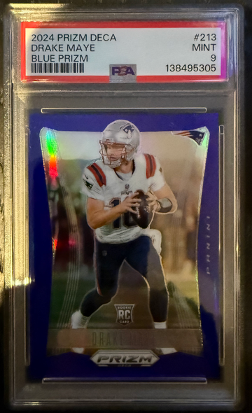 Drake Maye 2024 Blue Prizm Deca /149
