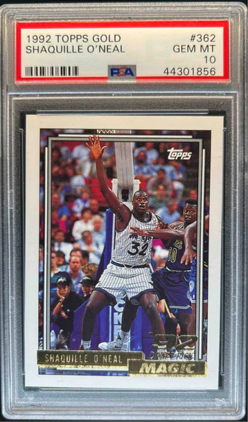 1992 Topps Shaquille O'Neil RC Gold PSA 10
