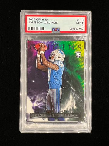2022 Origins Jameson Williams RC #113 PSA 9 Mint