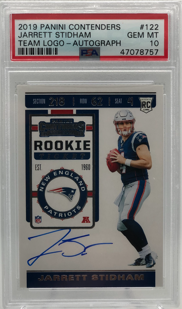 2019 Contenders Jarrett Stidham Team Logo Auto #122