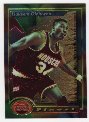 1993-94 TOPPS FINEST HAKEEM OLAJUWON # 76 HOF 3 CARDS LOT