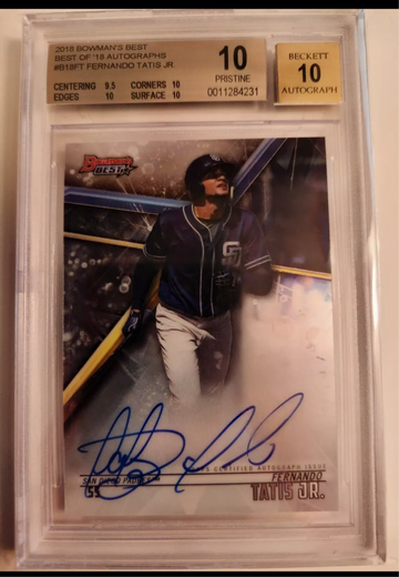 2018 Bowman's Best Fernando Tatis Jr. Prospect Auto Pristine 