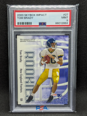 2000 Skybox Impact Tom Brady #27 PSA 9