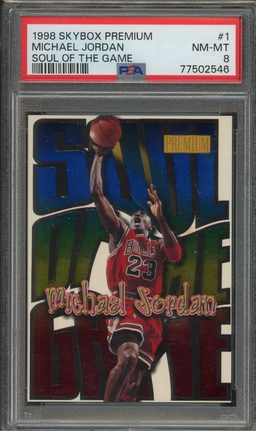 Michael Jordan 1998 Skybox Premium Soul of the Game PSA 8